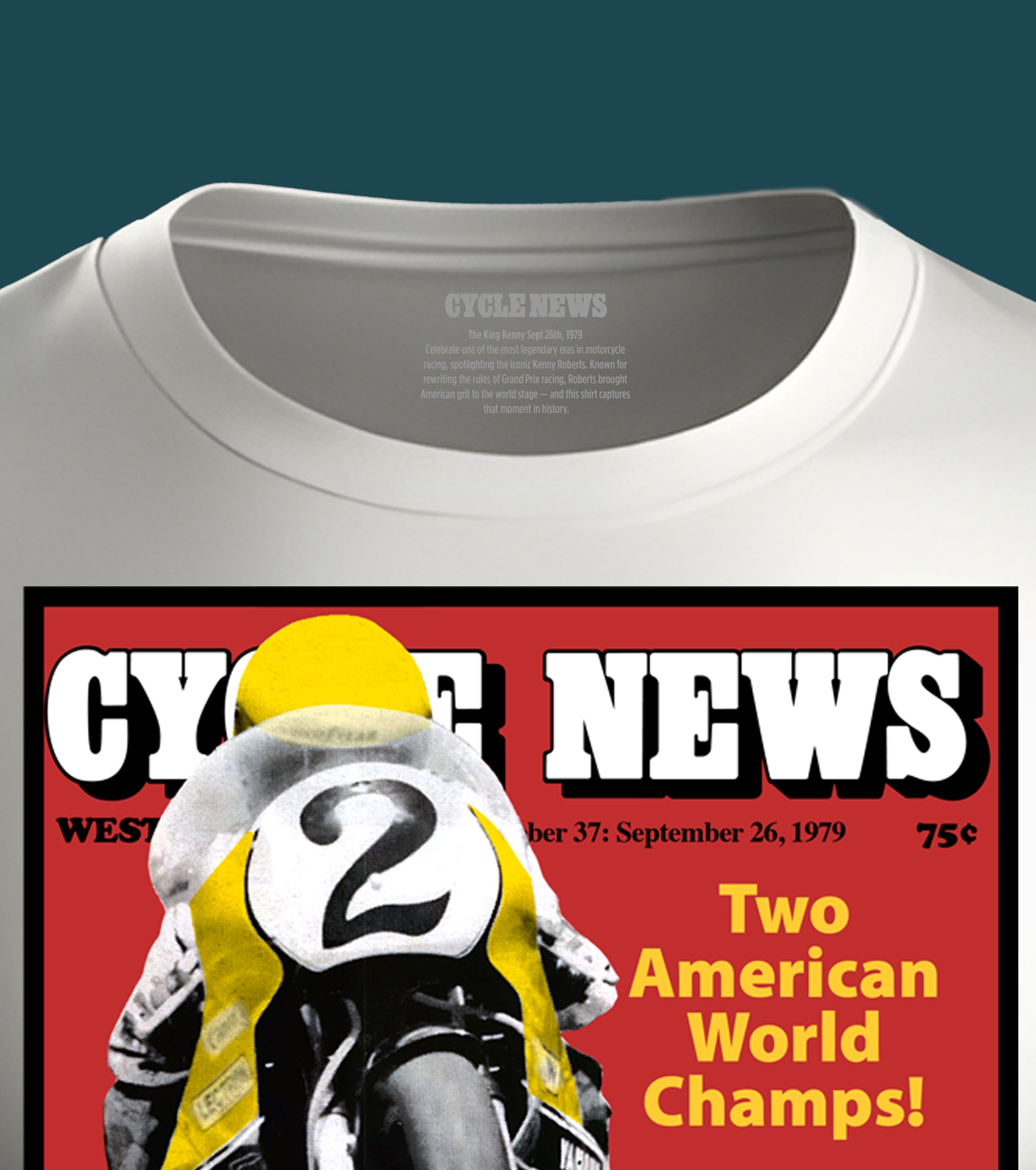 激レア YAMAHA ヤマハ KING KENNY ケニーロバーツ Ꭲシャツ The King Kenny – Cycle News Shop
